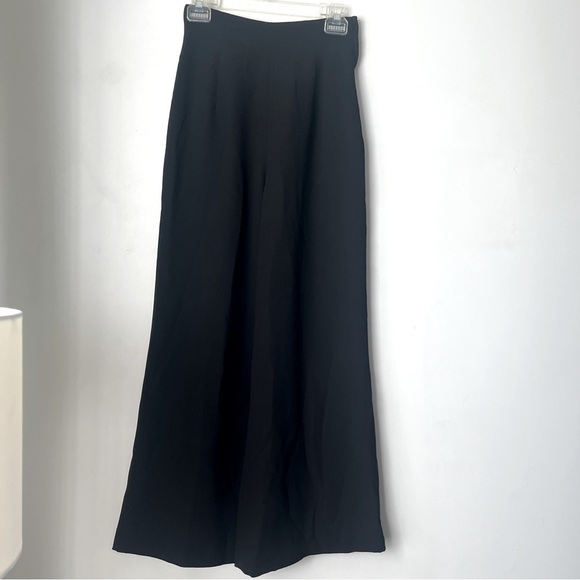 Natural Beauty Vintage 90s Black High Rise Wide Leg Pants M - Picture 1 of 4